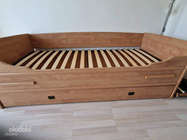 Voodi laste / детская кровать с ящиком и матрасом (фото #1)
