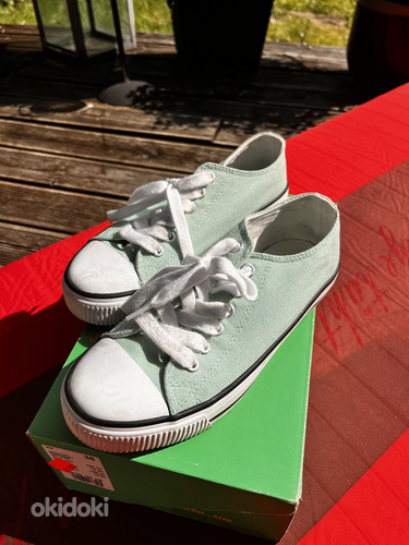 Новинка, размер 36, мятно-зеленая повседневная обувь. (фото #7)