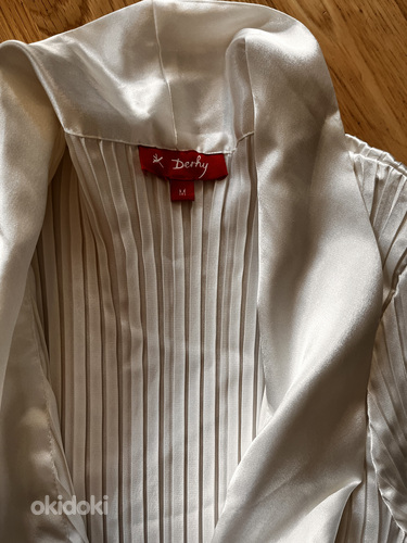 Derhy белая однотонная блузка, размер M (фото #3)
