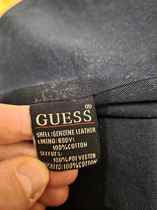 Guess nahkjope, kapuuts eemaldatav, L-XL (7 foto / 9)