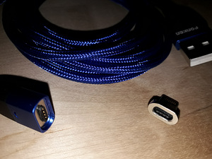 Magnetiga kaabel USB-microUSB / USB-IOS (iPhone) (6 foto / 8)