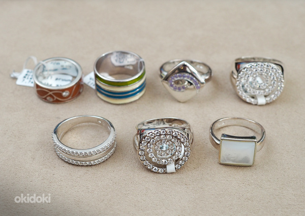 Новые серебряные кольца с цирконами (фото #1)