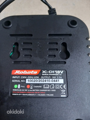 Akulaadija Robota DC-CH18V