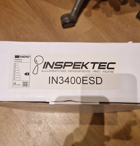 Uus InspekTec IN3400ESD ESD LED-luup / tööluup (2 foto / 2)