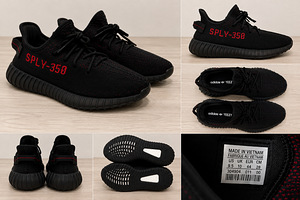 Yeezy Boost 350 V2 Bred Black Red, suurus 44 (1 foto / 1)