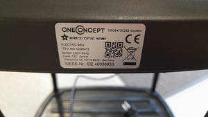 LOT! oneConcept elektrigrill 2000W lauagrill (4 foto / 4)