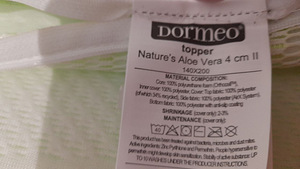 DORMEO НАМАТРАСНИК NATURES ALOE VERA 160x200 (3 фото из 3)