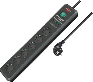 LOT! Brennenstuhl Secure-Tec 19.500A pikendusjuhe 6 pesa