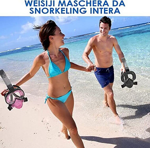 LOT! Sukeldumise ja snorgeldamise mask Weisiji, must (3 foto / 4)