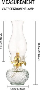 LOT! Amanigo petrooleumilamp, õlilamp, 30 cm, hõbedane (3 foto / 7)