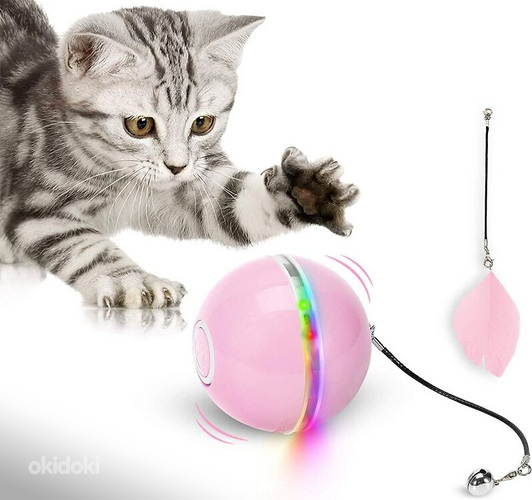 Интерактивная игрушка, кошачий шарик USB LED WWVVPET (фото #1)
