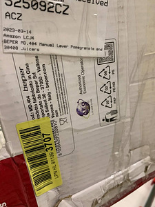 LOT! Käsi Mahlapress BEPER MD.404 Punane (4 foto / 9)