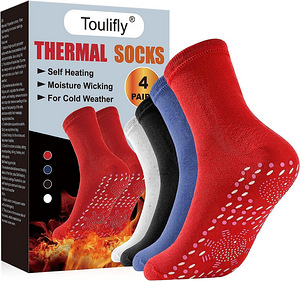Toulifly. termosokid. Isesoojenevad talvesokid, 4 paari (6 foto / 7)