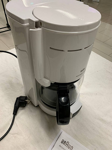 LOT! UUS Braun kohvimasin KF 47/1 Classic, valge (6 foto / 9)