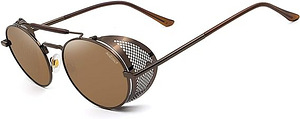 LOT! ANDOILT Steampunk ümarad päikeseprillid UV400 (4 foto / 6)
