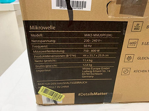 LOT! UUS Toshiba MW2-MM20PF mikrolaineahi 20 l, 800 W (8 foto / 10)