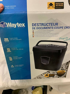 LOT! Waytex 77316 risti paberihunt paberipurustaja 12,5l (4 foto / 5)