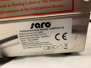LOT! SUUR Kohvimasin SAROMICA THERMO 24 (2 foto / 10)