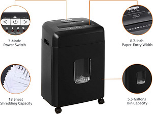 LOT! UUS Amazon Basics C218-d paberipurustaja paberihunt (3 foto / 9)