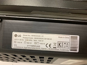 LG MH6535GIS Mikrolaineahi Eraldiseisev 25 L 1000 W (6 foto / 10)