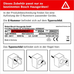 НОВЫЙ комплект Bosch WTZ11400 для сушильной машины и стираль (6 фото из 10)