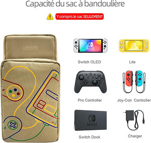 LOT! UUS Aknes Switch õlakott, mis ühildub Nintendo Switch (7 foto / 7)