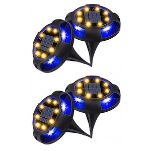 LOT! UUS Päikeseenergia maavalgustid 8 LED xiang, 4 tk. (1 foto / 7)