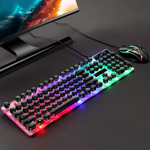 LOT! UUSLimeide GTX300 Juhtmega USB LED-klaviatuur hiirega, (7 foto / 8)
