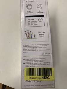 LOT! CASO Vacu OneTouch käsi vaakumpakendaja (6 foto / 6)