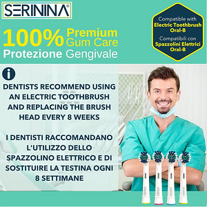 LOT! UUS Elektrilise hambaharja otsik Oral-B, 4 tk Analoog (4 foto / 5)