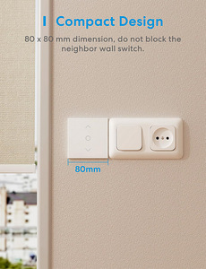 LOT! ruloo lüliti Smart WiFi Ruloo Taimer Meross MRS100 2tk (8 foto / 9)