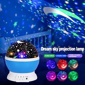 LOT! UUS Öölamp USB tähe projektor Star Master, sinine (2 foto / 3)