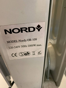 LOT! Õliradiaator Nordy OR-109 2000W (2 foto / 5)