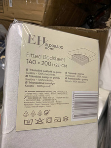 ЛОТ! НОВАЯ простыня с резинкой 140x200x25см Хлопок Eldorado (2 фото из 2)