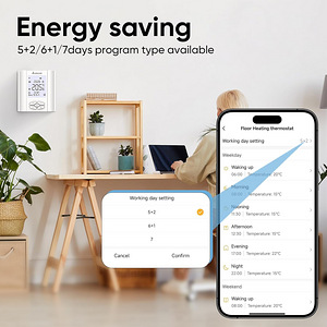 LOT! UUS Nutikas termostaat SALCAR WLAN T5W WiFi (4 foto / 8)