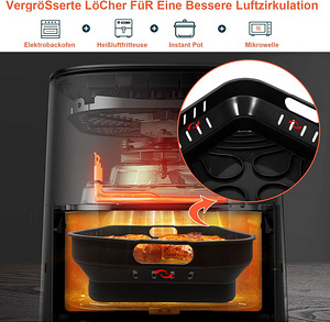 LOT! UUS YINGRACE silikoonist kuumaõhufritüürivorm 22cm, 2tk (5 foto / 7)
