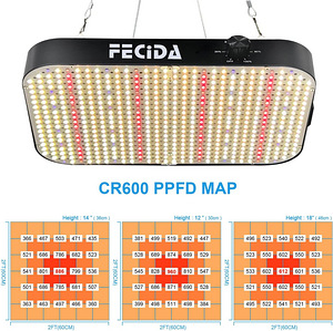LOT! LED kasvuvalgusti FECiDA GL-CR600, 6000 lm, 65 W, 2 tk. (4 foto / 10)