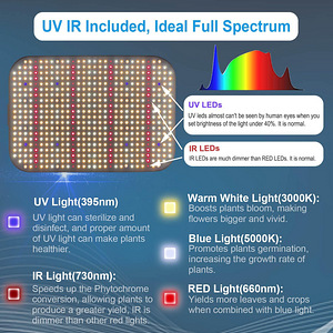 LED kasvuvalgusti FECiDA GL-CR600, 6000 lm, 65 W, 3 tk. (7 foto / 10)