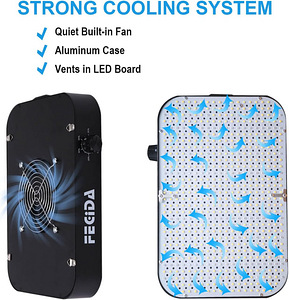 LED kasvuvalgusti FECiDA GL-CR600, 6000 lm, 65 W, 4 tk. (4 foto / 10)