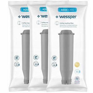 Veefiltri komplekt Wessper AquaClaro 3tk Krups Nivona-le (1 foto / 4)