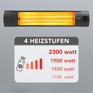 LOT! ICQN infrapuna kütteseade 2300 W, siseõuesoojendi (3 foto / 10)