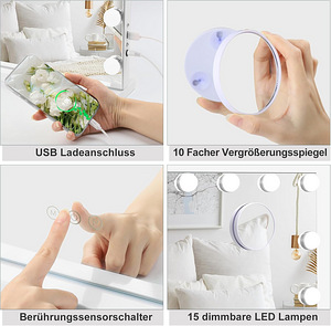 LOT! UUS Dripex Hollywood WC-laud Peegel, peegel, 58 x 45 cm (6 foto / 9)