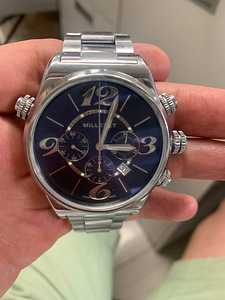 LOT! MILLERET XXL CHRONOGRAPH M176 Šveitsi käekellad (8 foto / 9)