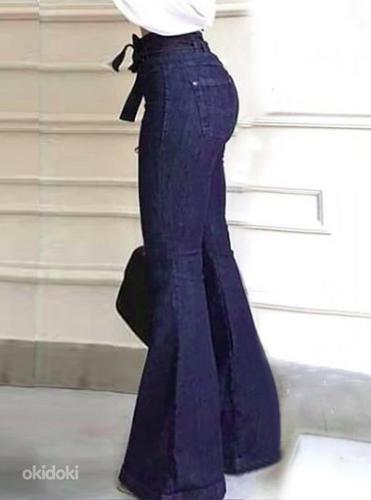 Новые высокие джинсы-клёш, размер L (42-44) + доставка (фото #3)