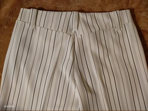 Ilusad valged triibulised püksid, suurus 40 (foto #2)