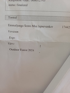 Emmaljunga Sento Max lapsevanker (6 foto / 6)