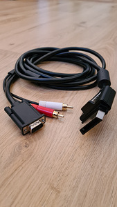 Xbox 360 lisad (VGA kaabel, adapter, peakomplekt, headset) (8 foto / 10)