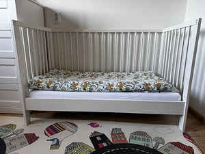 IKEA beebivoodi võrevoodi (valge 60x120) (2 foto / 5)