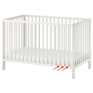 IKEA beebivoodi võrevoodi (valge 60x120) (5 foto / 5)