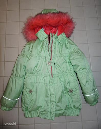 Lenne зимняя куртка р116 + пушистые зимние брюки H&M р104 (фото #2)
